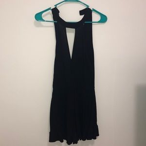 Black Romper - V design